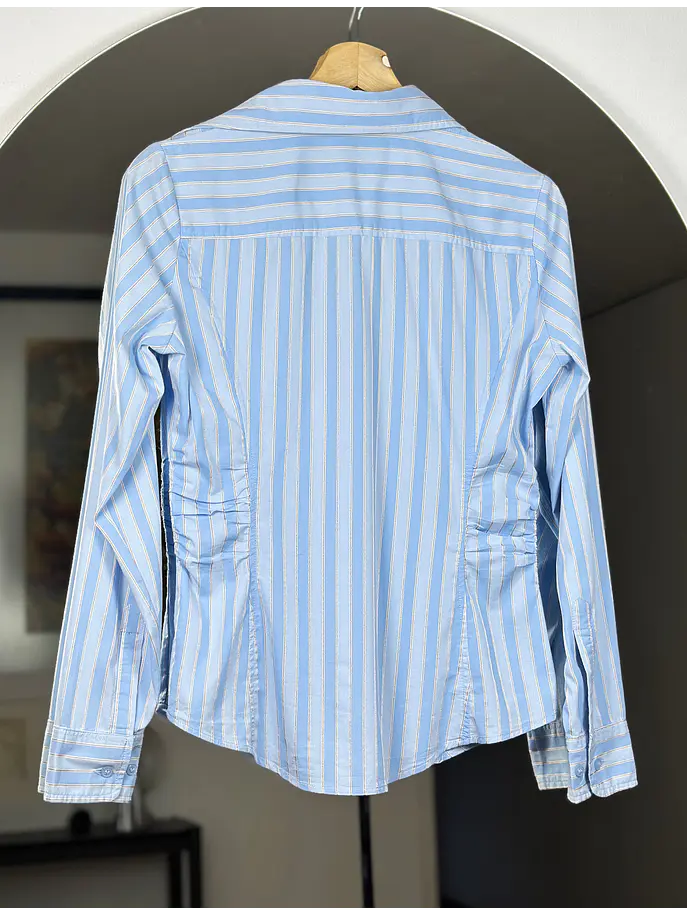 Camisa rayada celeste  5
