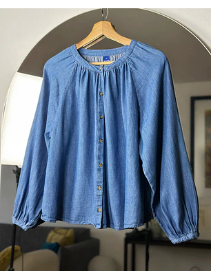 Camisa mezclilla azul