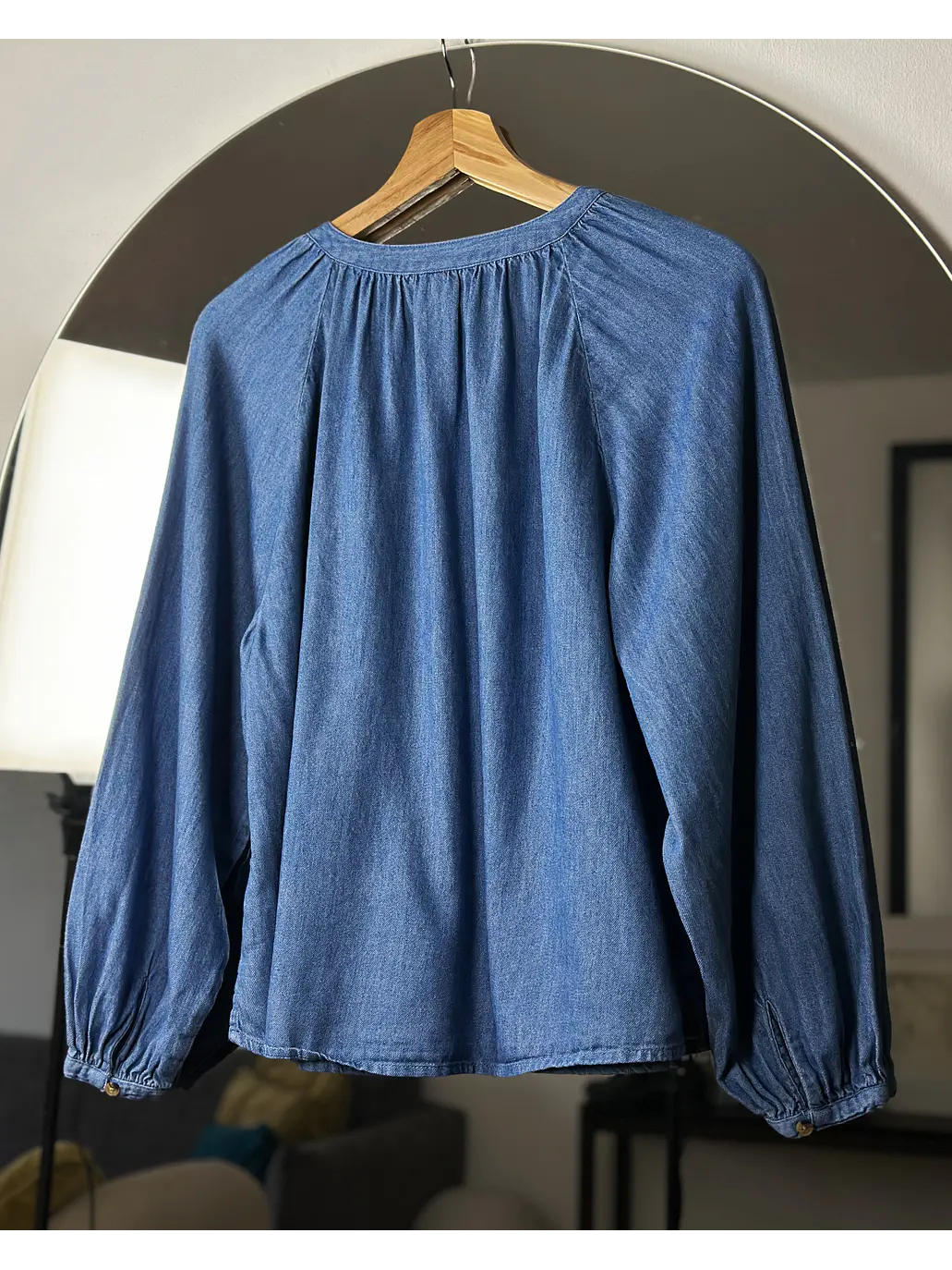 Camisa mezclilla azul 4
