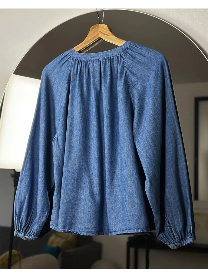 Camisa mezclilla azul 4