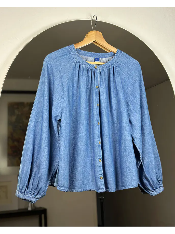 Camisa mezclilla azul 5