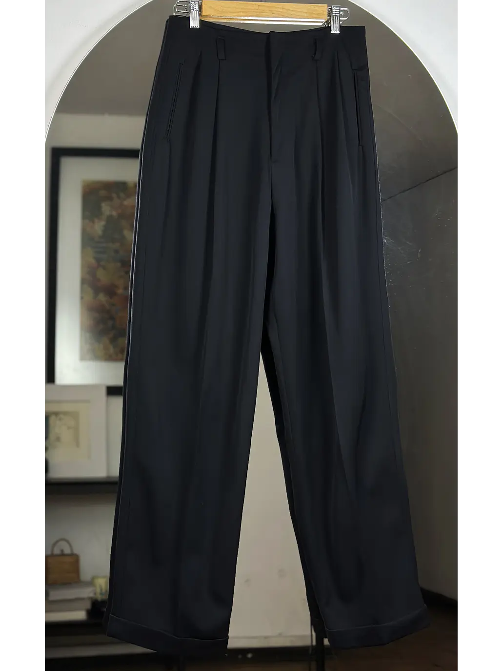 Pantalón sastrero negro 1