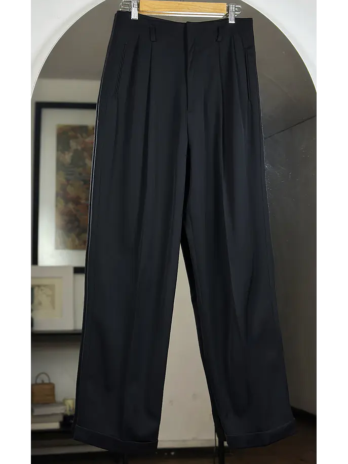 Pantalón sastrero negro 1