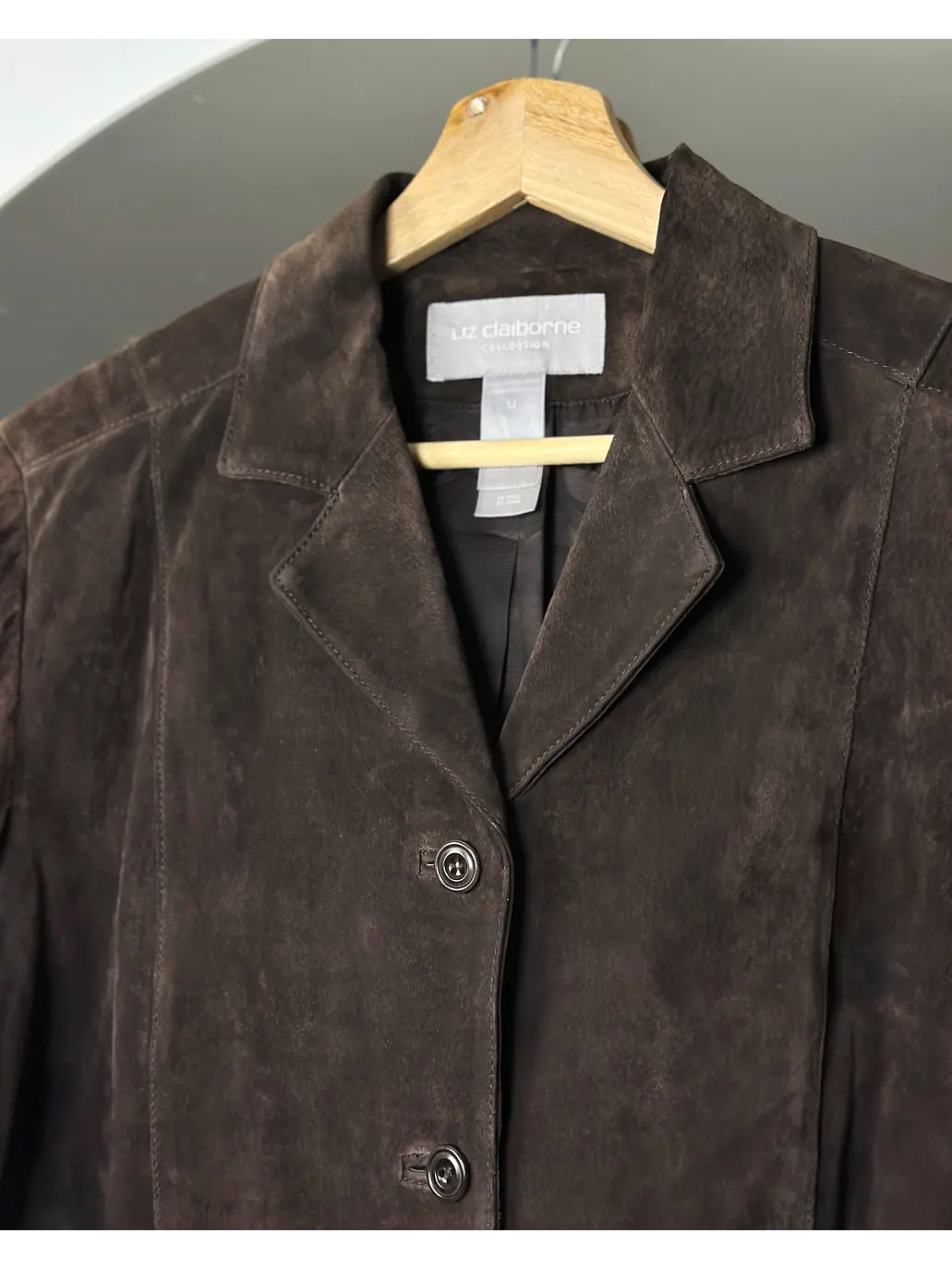 Chaqueta de gamuza café 5
