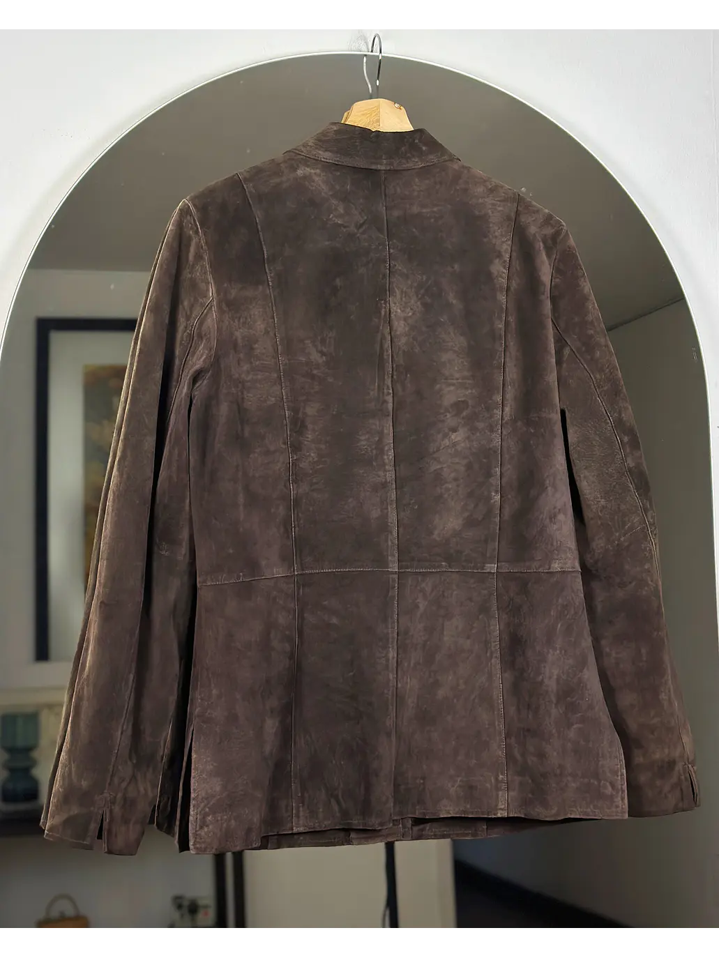 Chaqueta de gamuza café 6