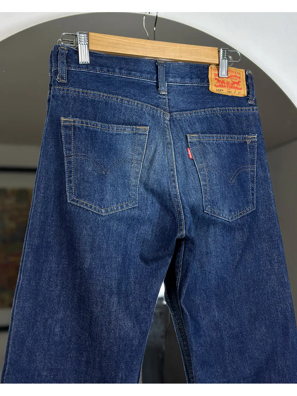 Jeans azul lavado recto 4