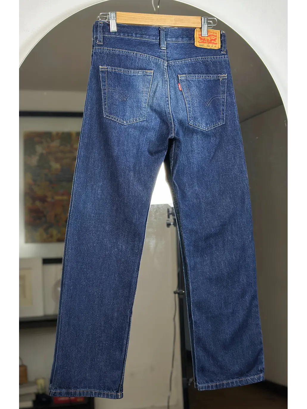 Jeans azul lavado recto 5