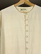 Camisa beige de seda  - Miniatura 3