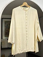 Camisa beige de seda  - Miniatura 4