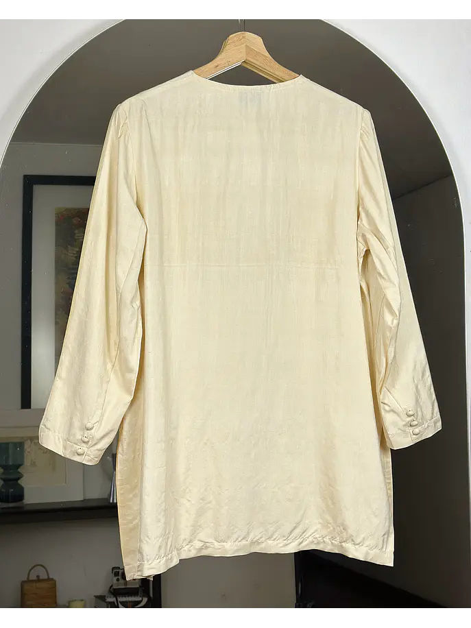 Camisa beige de seda  5