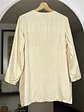Camisa beige de seda  - Miniatura 5