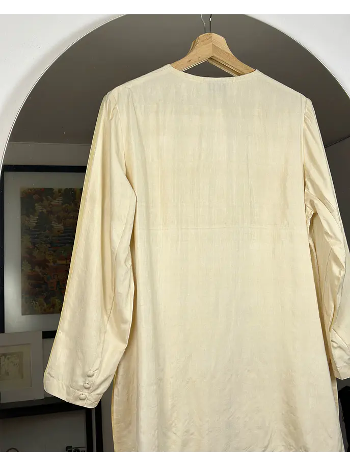 Camisa beige de seda  6