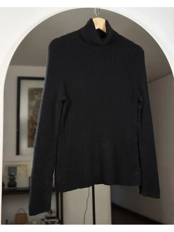 Chaleco negro cachemir 1