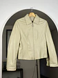 Chaqueta de cuero beige - Miniatura 1