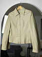 Chaqueta de cuero beige - Miniatura 4