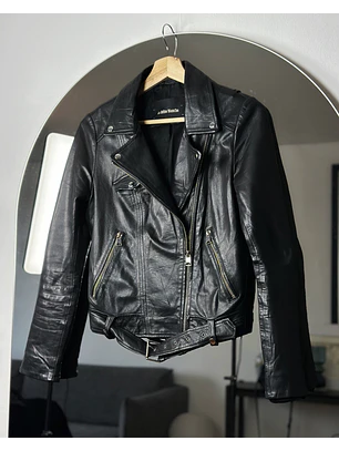 Chaqueta biker negra