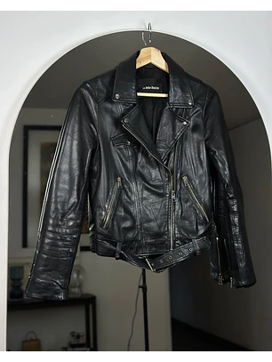 Chaqueta biker negra
