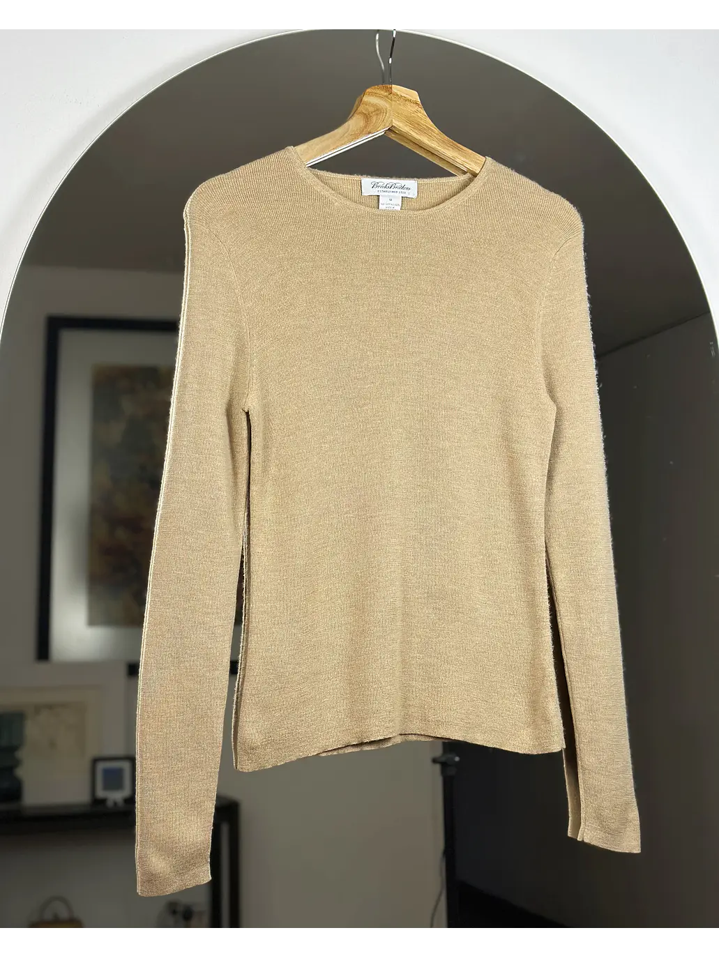 Chaleco beige lana merino 1