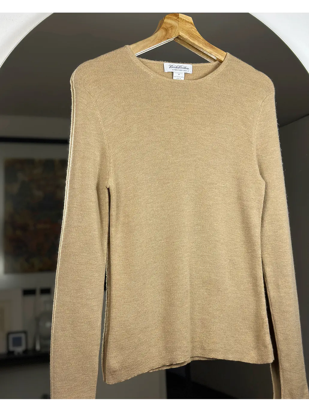 Chaleco beige lana merino 2
