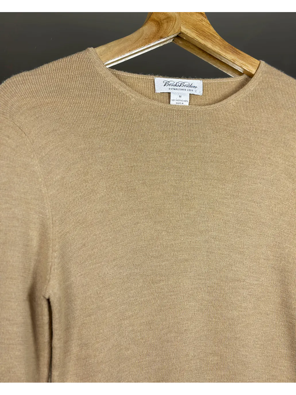 Chaleco beige lana merino 3