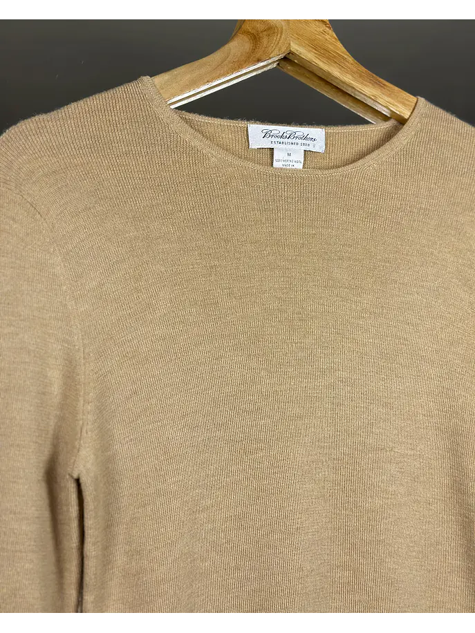 Chaleco beige lana merino 3