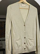 Cardigan beige lana merino - Miniatura 2