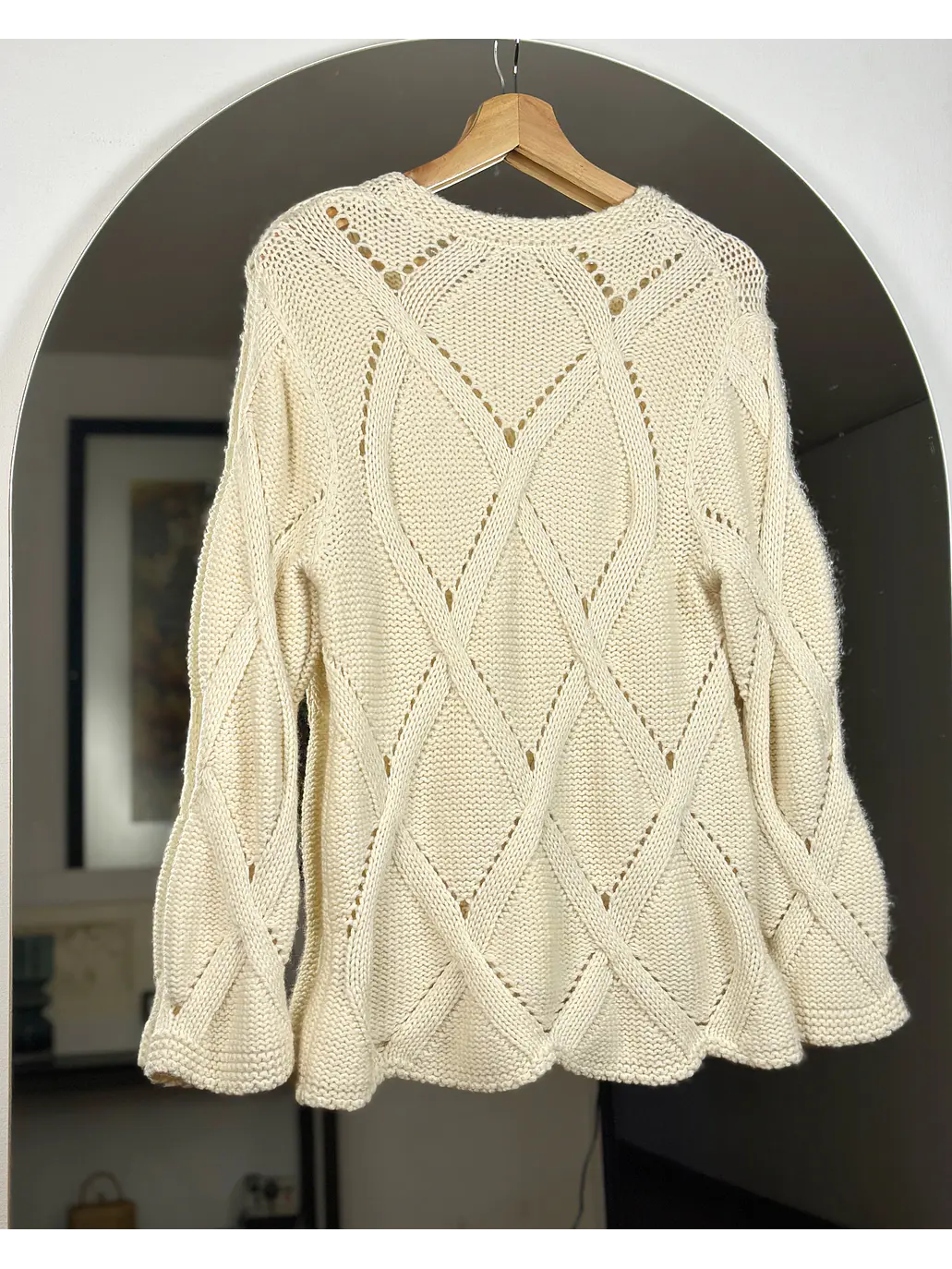 Chaleco beige trenzado 4