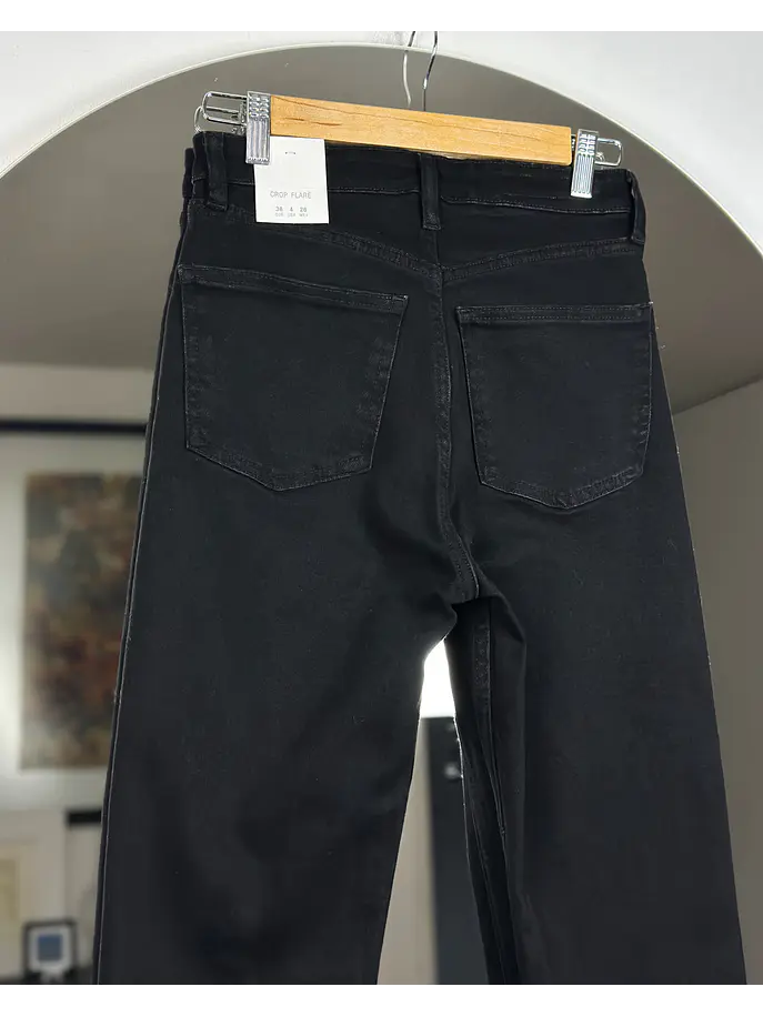 Pantalon negro flare 6