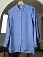 Camisa lino celeste  - Miniatura 2