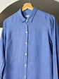 Camisa lino celeste  - Miniatura 5