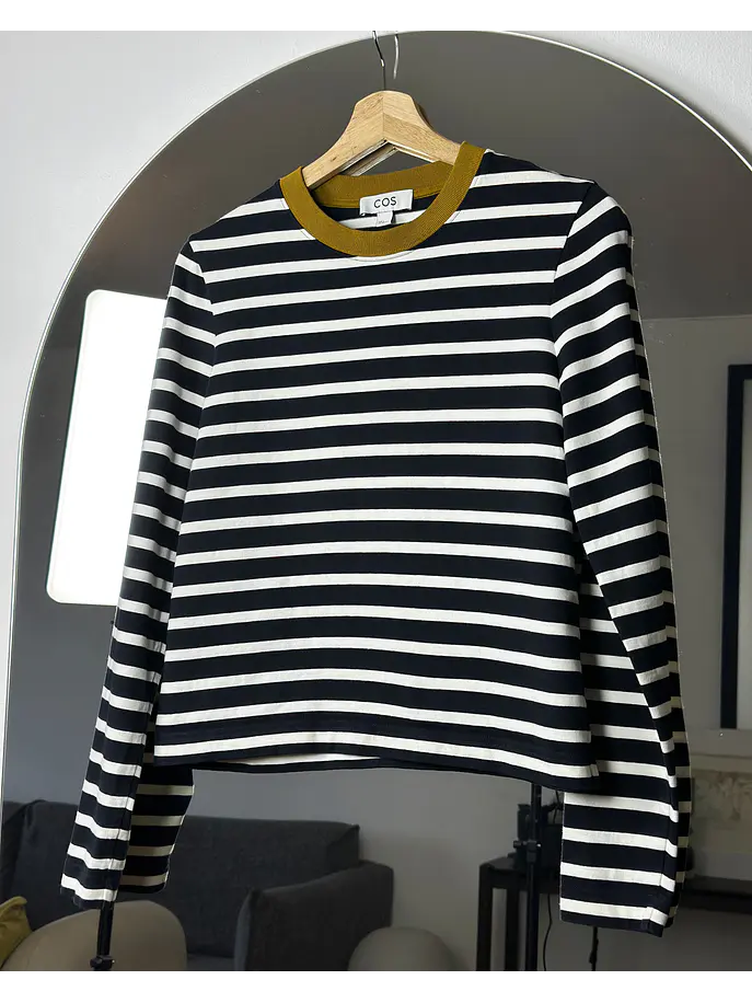 Polera rayada de algodón  1