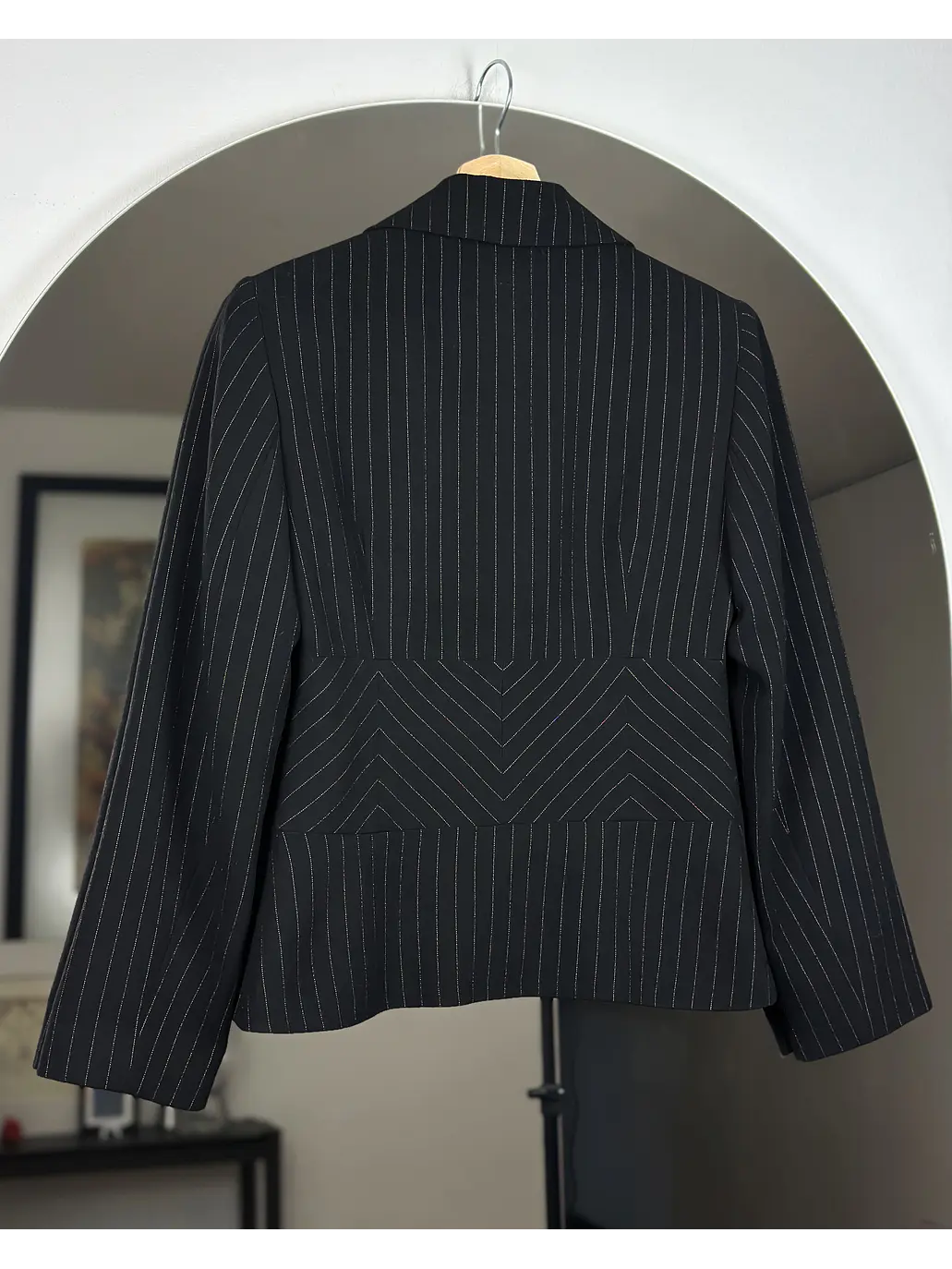 Blazer negro rayado 5