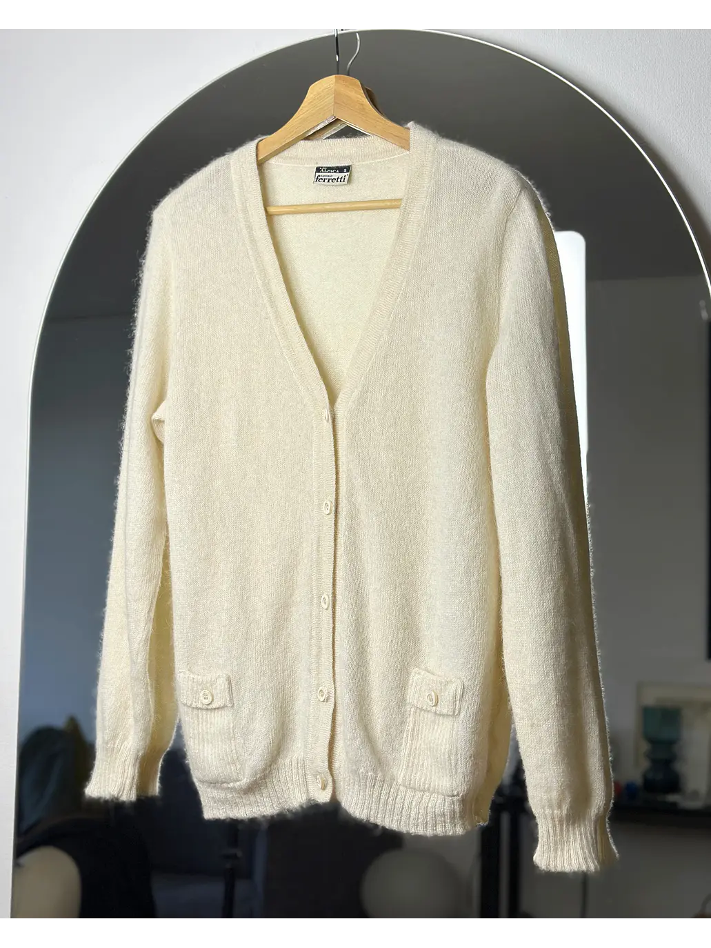 Cardigan blanco crema 1