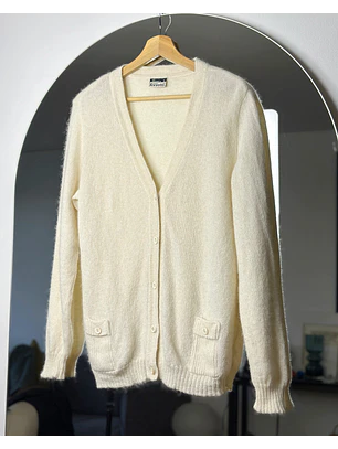 Cardigan blanco crema
