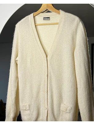Cardigan blanco crema