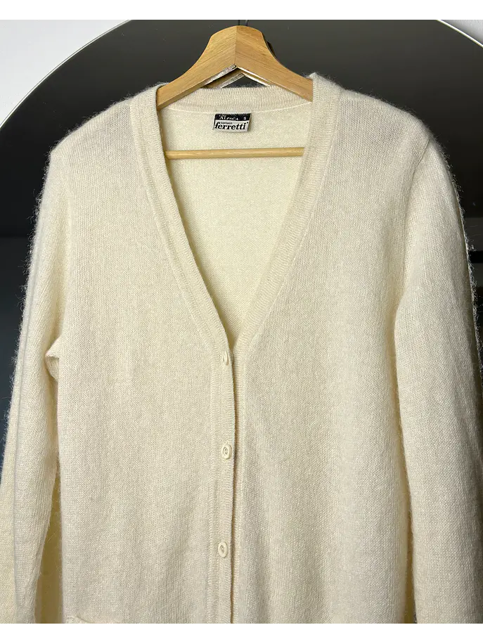 Cardigan blanco crema 3