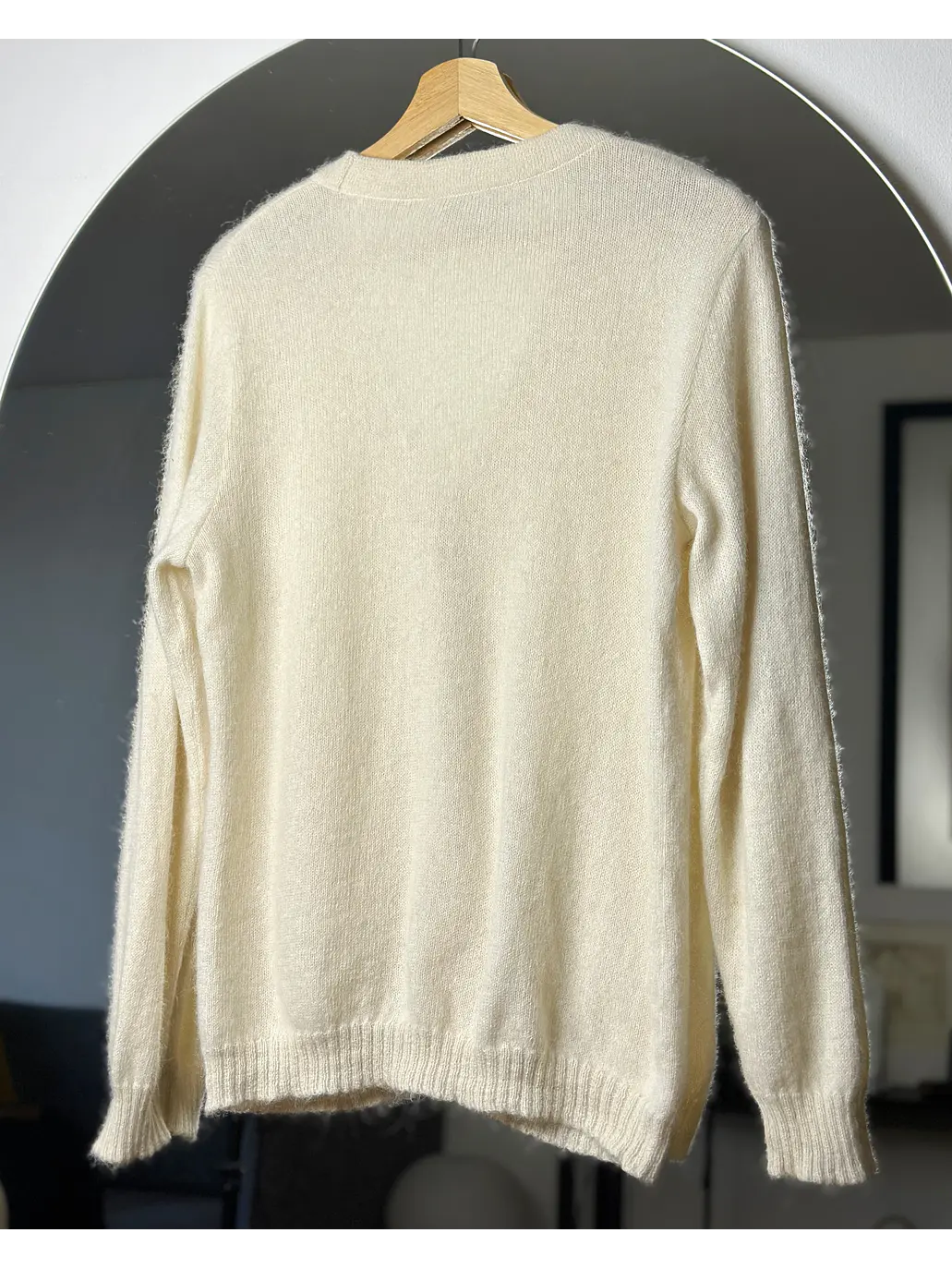 Cardigan blanco crema 4