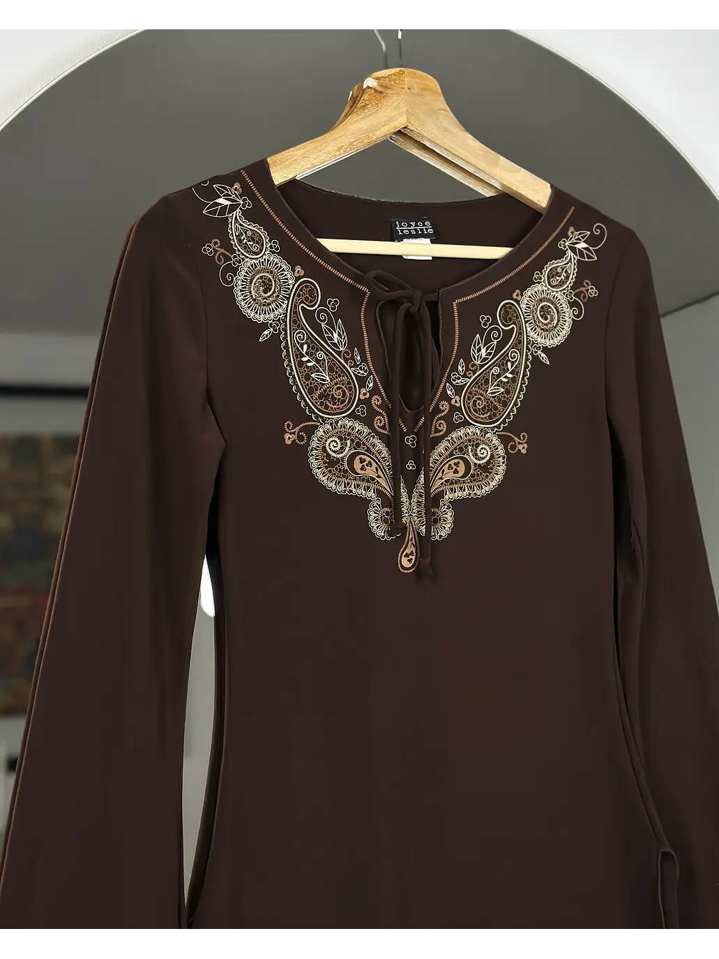 Polera vintage café 2