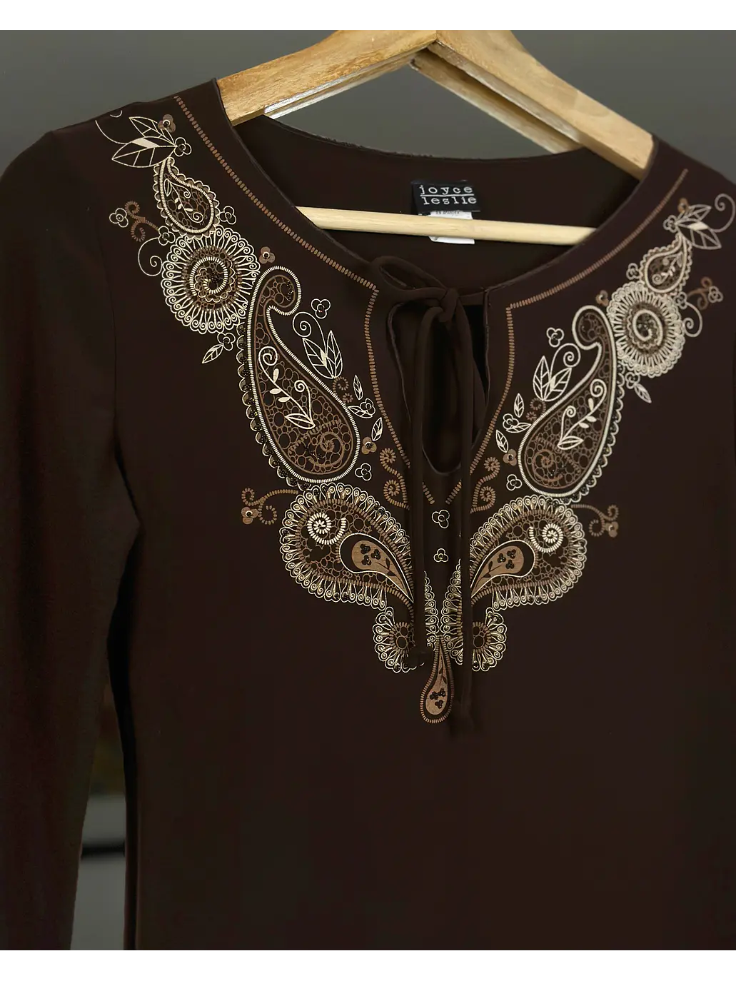 Polera vintage café 3