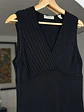 Top negro de punto escotado - Miniatura 2
