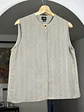 Top gris seda y lino - Miniatura 3