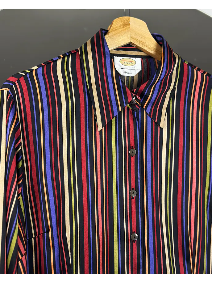 Camisa de seda rayada  2