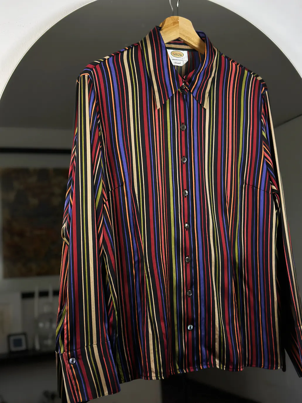 Camisa de seda rayada  3