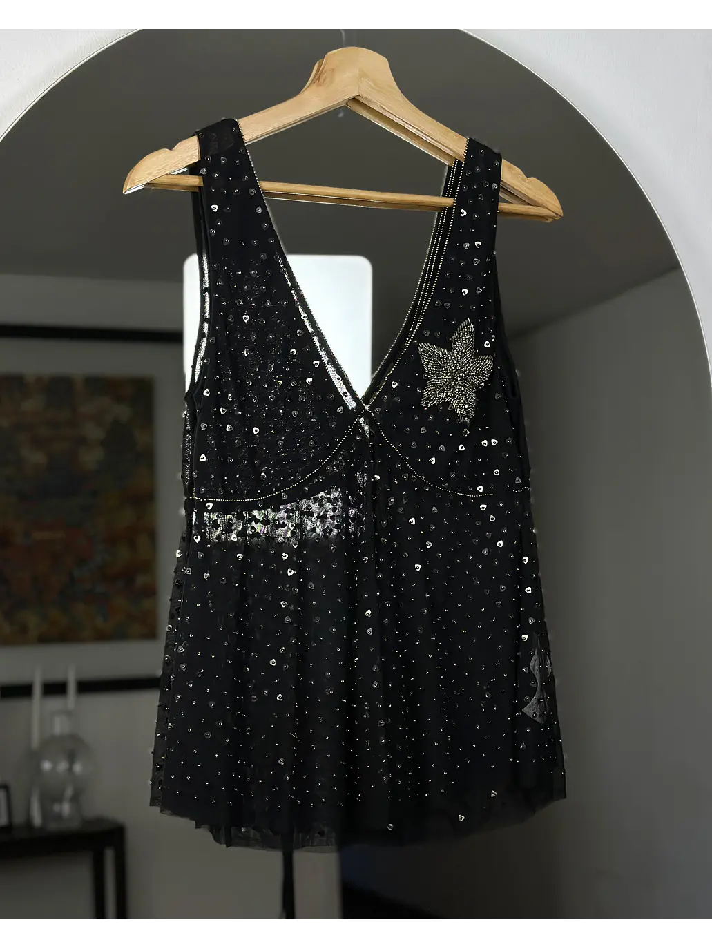Top de malla bordado 4