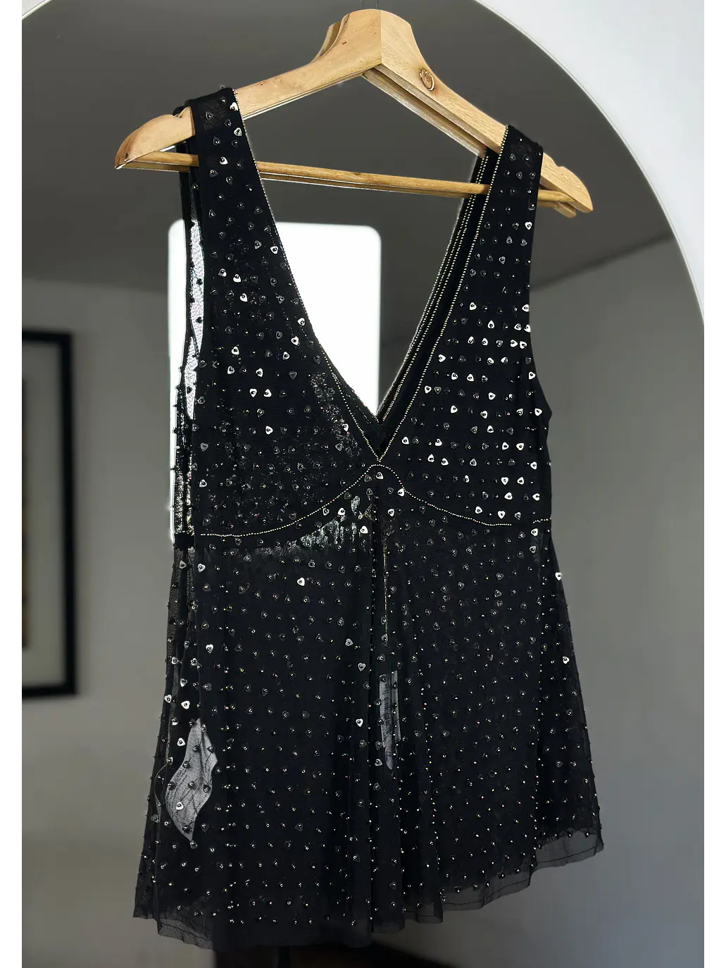 Top de malla bordado 7