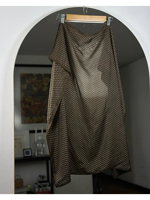 Pañuelo café de puntos