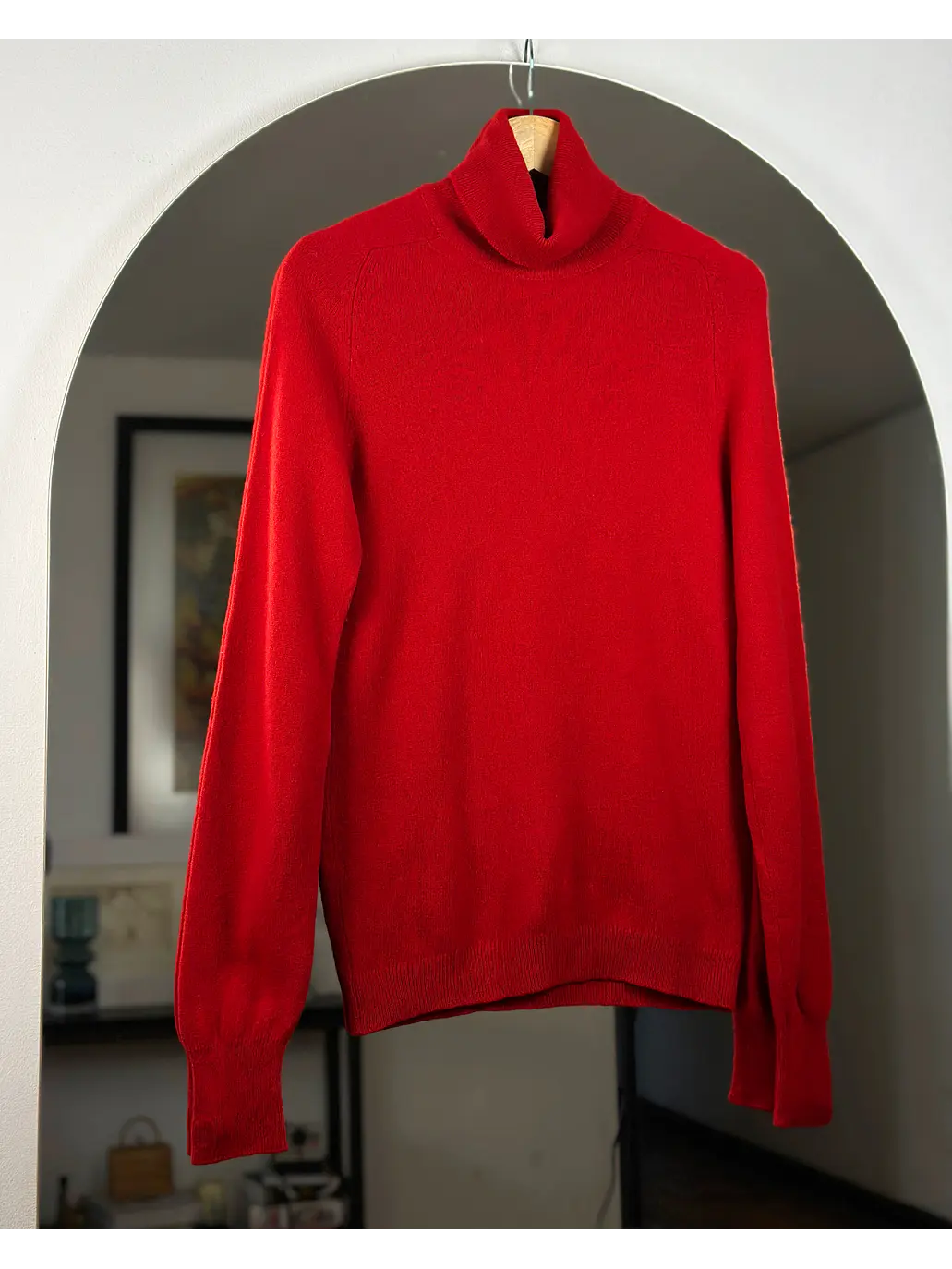 Suéter rojo con cuello 1