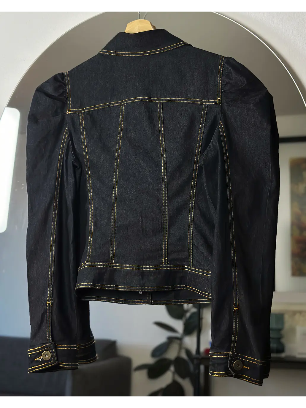 Chaqueta de mezclilla azul 4