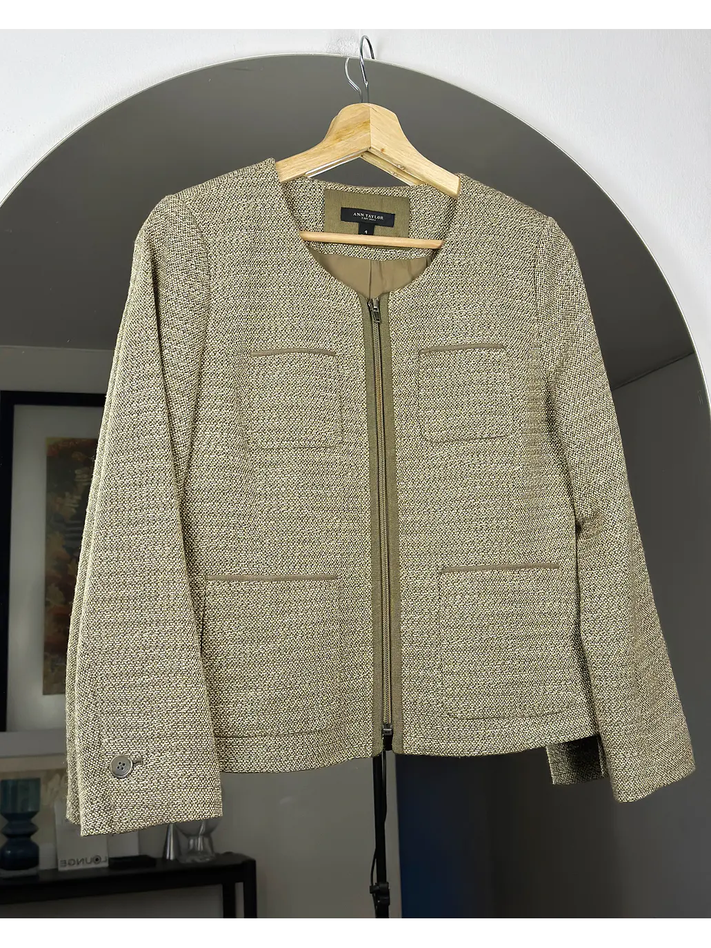 Chaqueta de paño beige  1