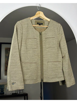 Chaqueta de paño beige 